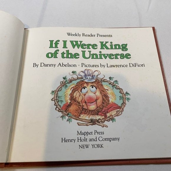 Vintage 1984 Fraggle Rock Hardcover Book If I Were King of the Universe - Picture 3 of 4